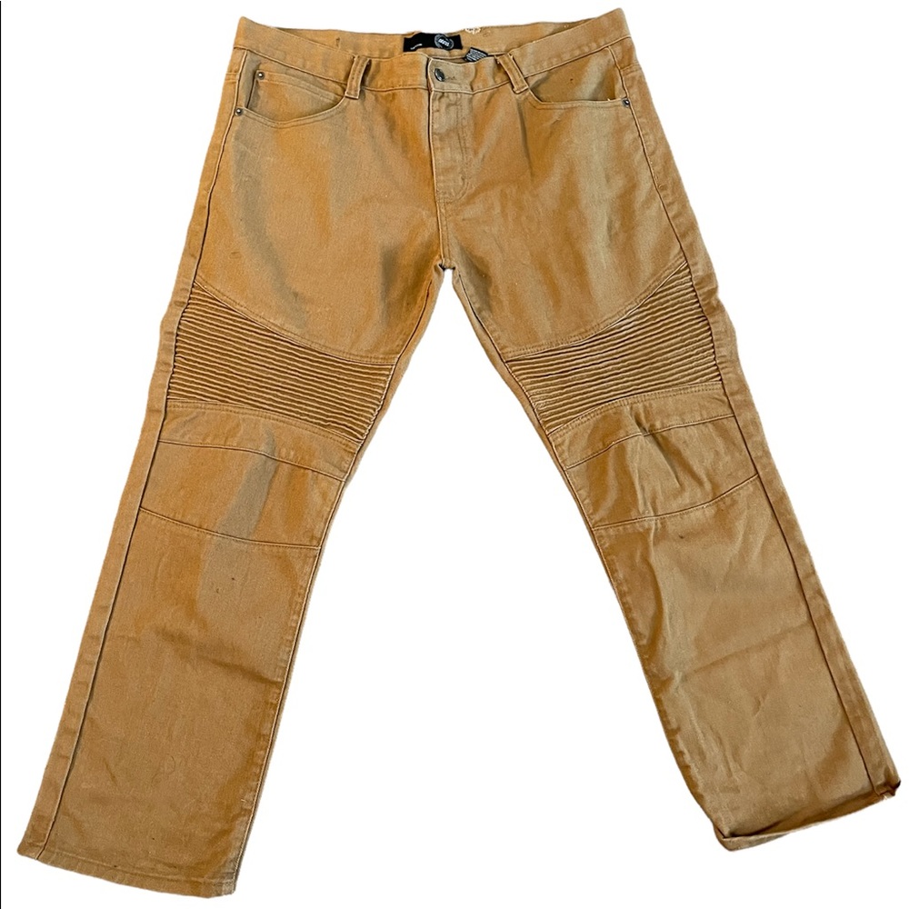 Tan biker jeans 🔥